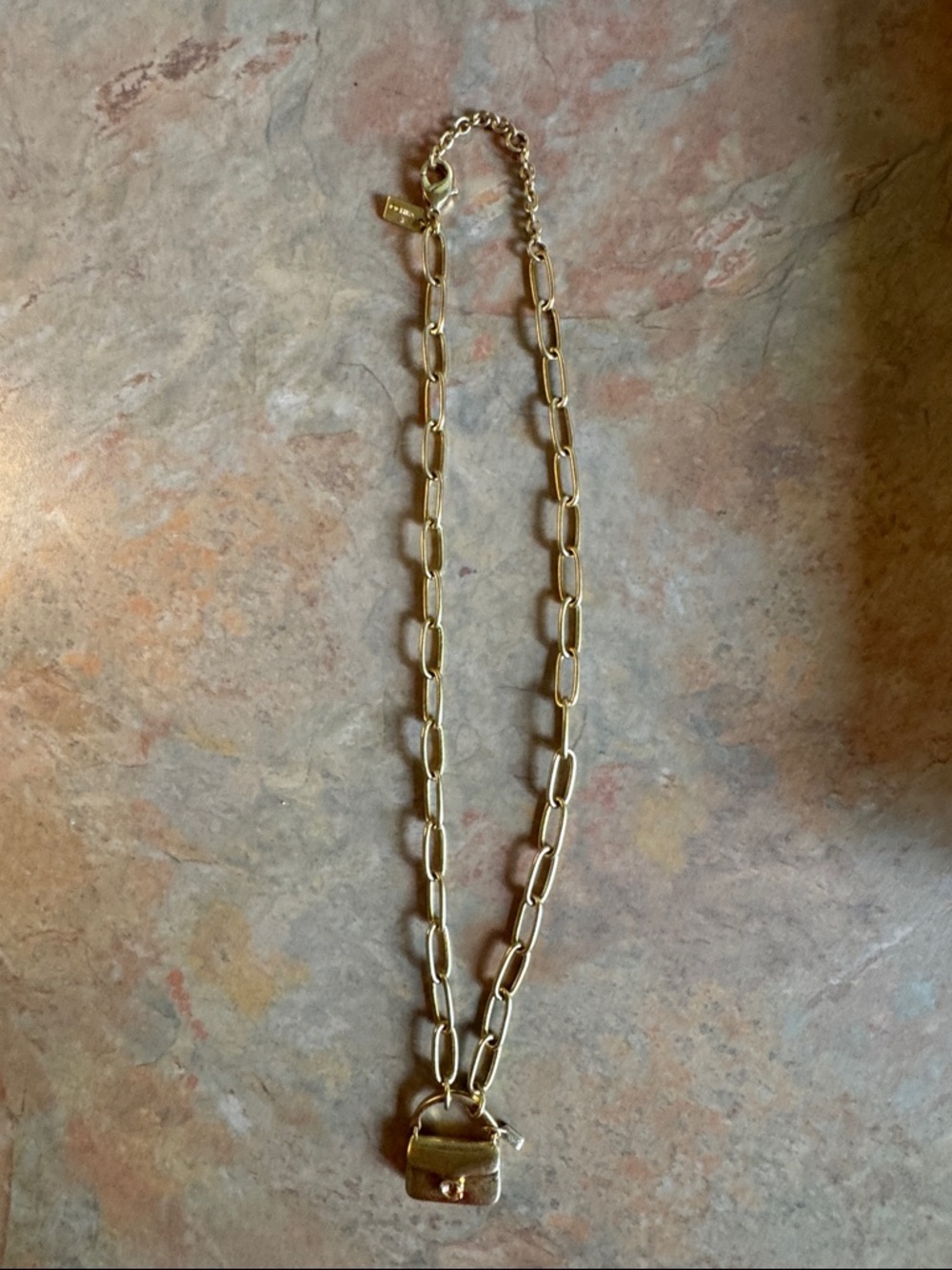 Coach Gold-Tone Mini Purse Pendant Necklace - Picture 2 of 3